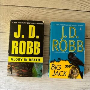 J.D. Robb Book Set "In Death" series - Glory in Death (2) & Big Jack(36)